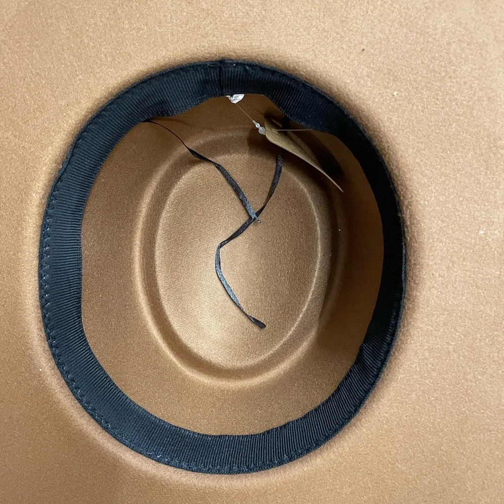 TAN bolero flat brim rancher boho hat - Picture 7 of 7